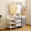 Multi-layer Coat Rack Floor Hanger Vertical Simple Vertical Clothes Hanger Corner Bedside Table Clothes Storage Cabinet Family