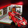 MJI 13082 - Red Ferrari Style Sports Car with Garage, 530 pieces