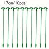 Упаковка из 10 пластиковых и стекловолоконных опор для растений - зеленые садовые палки для орхидей, комнатных растений в горшках и цветов - прочные, устойчивые к полеганию опоры