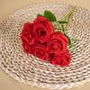 Silk Rose Simulated Rose Bouquet Small Bundle Artificial Flowers  Valentine's Day Gift