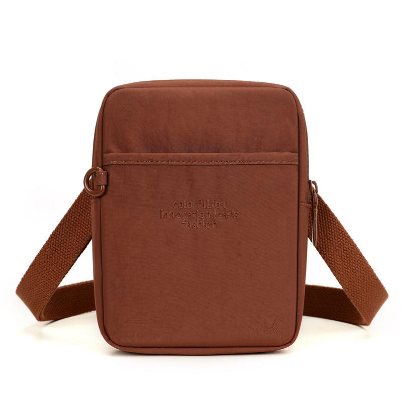 Летняя сумка-мессенджер маленькая портативная сумка для мобильного телефона с большим экраном простая и универсальная маленькая сумка для прогулок нейлон