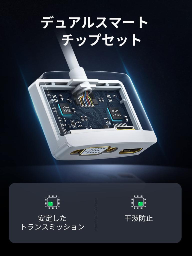 UGREEN Мини DisplayPort на HDMI VGA Совместимый с и Адаптер Air, 4K@30Hz, MacBook, Surface, iMac,