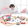 Toddler Wooden Barrel 88-piece Electric Train Track Children's Car Boys and Girls Educational Assembling Toys