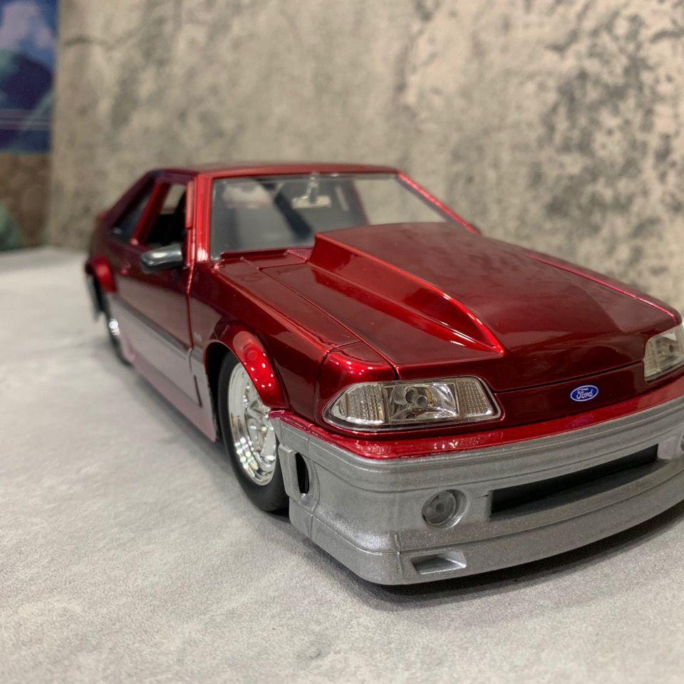 IOP14 JADA 1:24 Ford Mustang GT 1989 Alloy Car Diecasts & Toy Vehicles Car Model Miniature Scale Model Car For Children