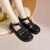Sheepskin sandals for women, summer round toe toe, thick soled leather woven back hollow casual Roman sandals, pigsty shoes for women