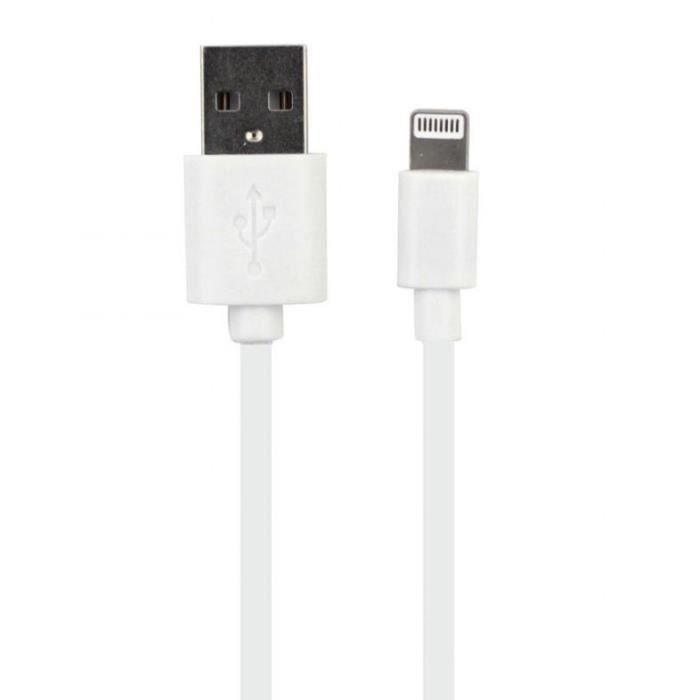 Myway Céble USB Lightning 2-1 A 1 m Blanc