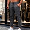 Мужские зауженные джоггеры с эластичным поясом на шнурке, повседневные спортивные брюки с карманами
