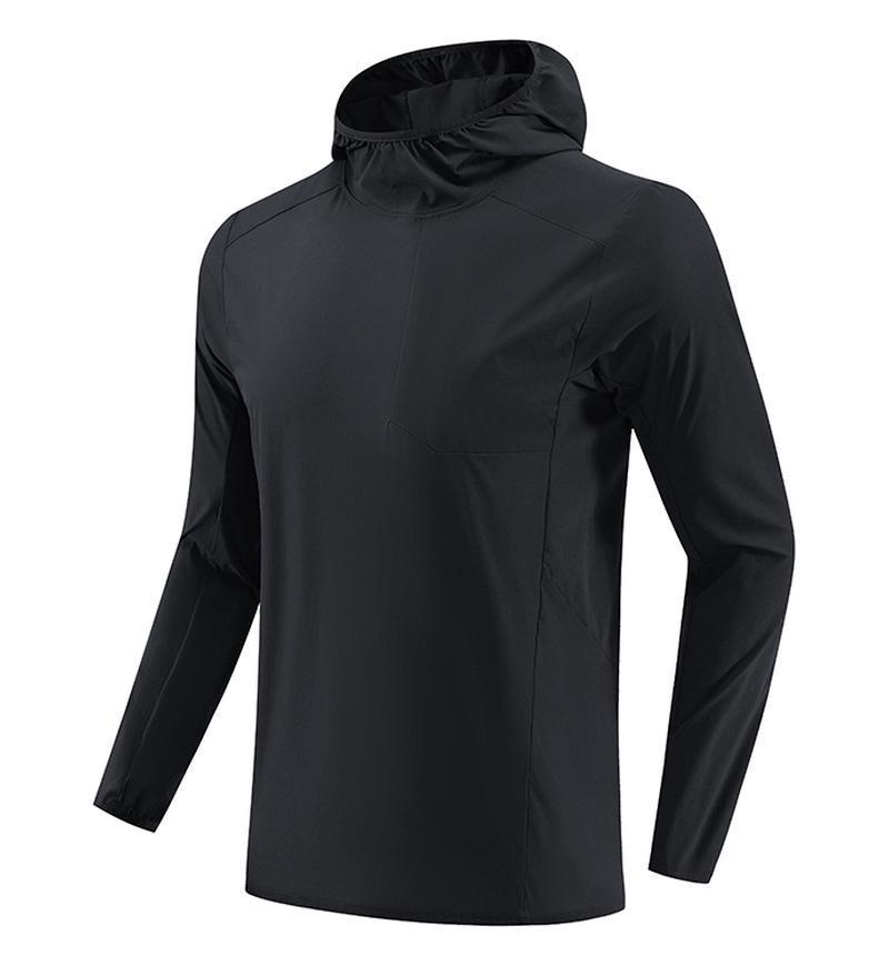 Ветрозащитная куртка для бега с капюшоном - Унисекс, водоотталкивающая, теплая, осенний спортивный пуловер для альпинизма