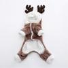 Dog Clothes Winter Sweatshirt Elk Design for Pets 3Pcs Pack