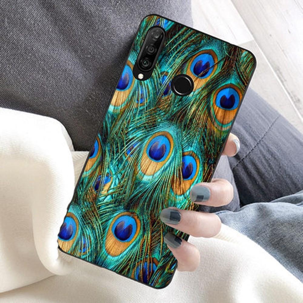 Чехол для телефона с павлиньим пером для Huawei Honor 10 lite 9 20 7A 9X 30 50 60 70 pro plus, мягкий силиконовый чехол