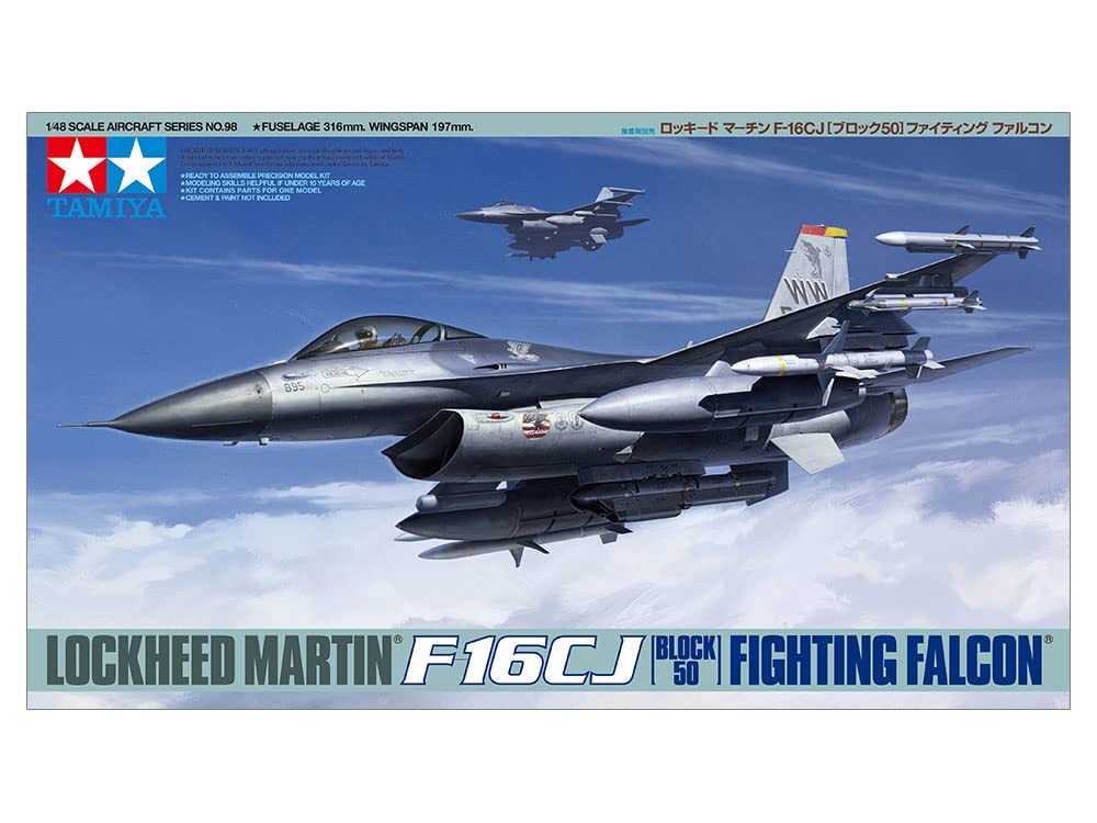 Tamiya Серия «Шедевры Авиации» 98 ВВС США Lockheed Martin Block 50 Fighting Falcon Пластиковая модель 61098 1/48 Нет. F-16CJ