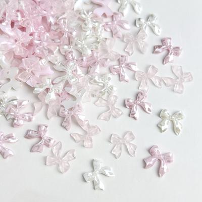 Арт для ногтей Аксессуары Бантик Новый 3D Универсальный Сказочный Стиль Ледяной Прозрачный Жемчужный Бантик Украшения для Ногтей