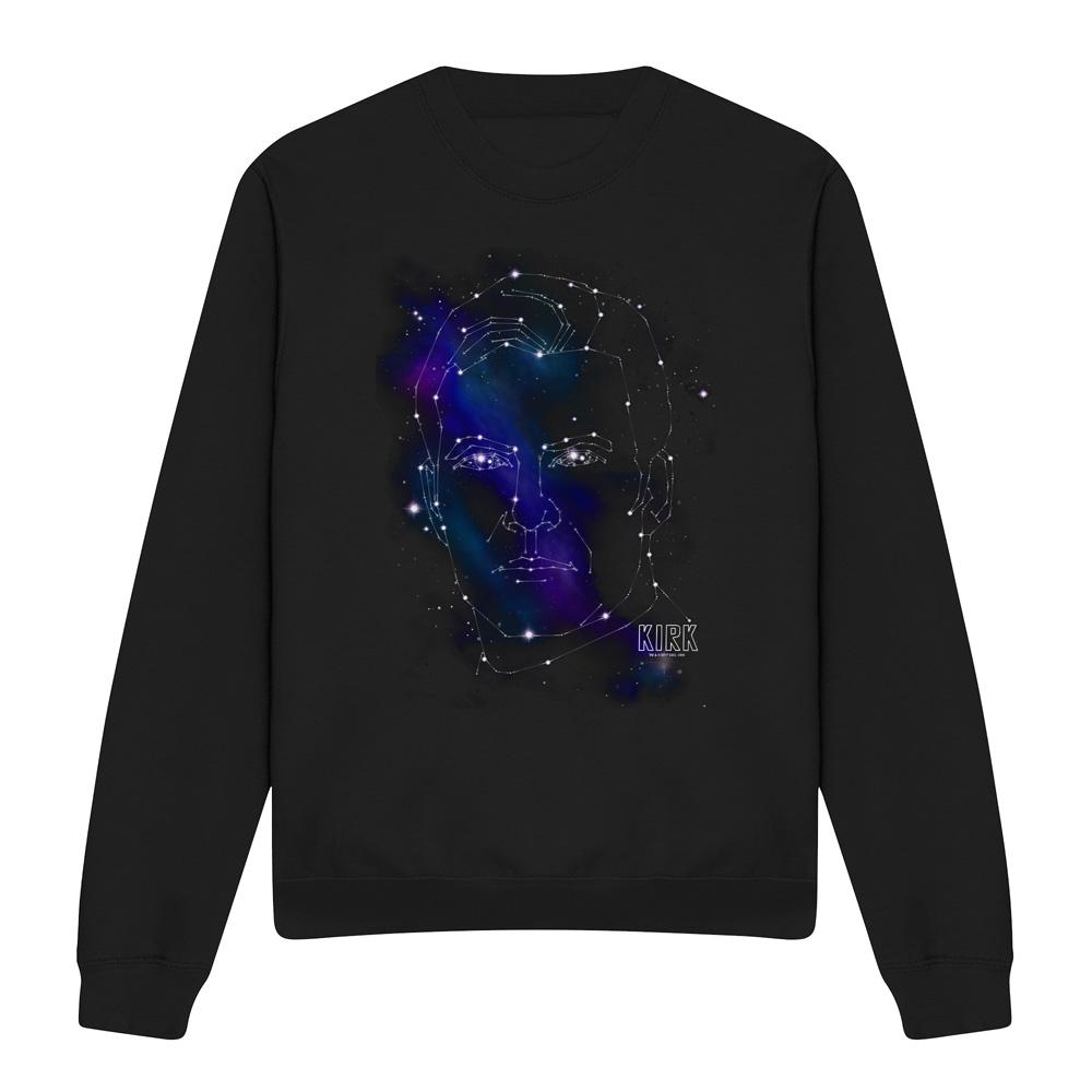 Star Trek Unisex Adult Captain Kirk Constellations Sweatshirt