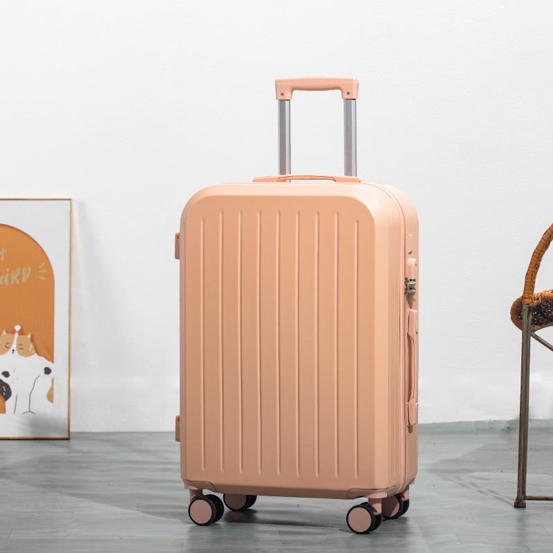 Высококачественный чемодан на колесах: Дорожный чемодан большой вместимости с двухслойной молнией для студентов и мужчин и женщин