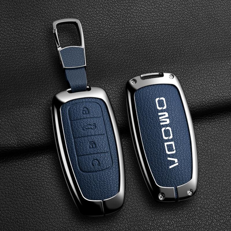Чехол-брелок из цинкового сплава для ключа автомобиля Chery Omoda C5 5 fx 7 8 pro plus 2022 2023, защитный корпус, аксессуары