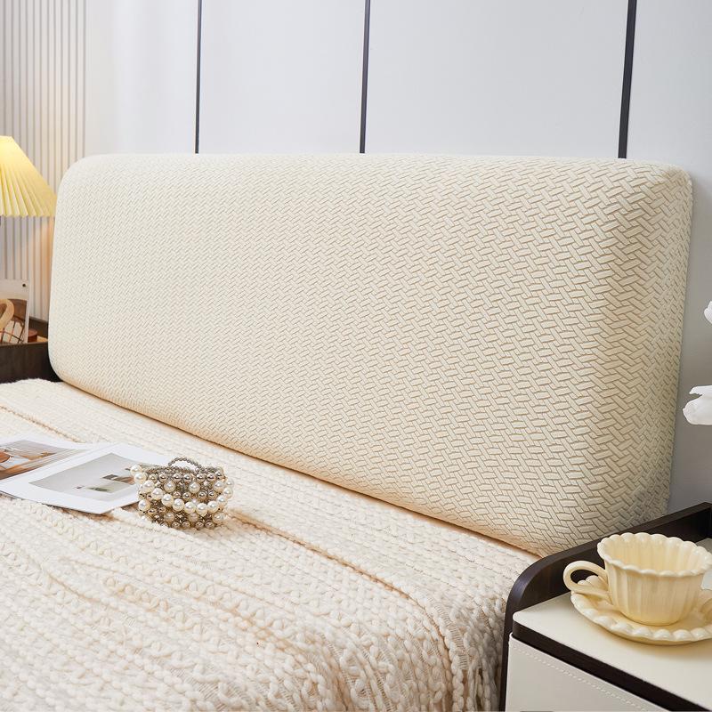 Bed Headboard Cover Slipcover, Stretch Headboard Covers, Dustproof Protector Cover for Linen Fabric Tufted Upholstered Headboard