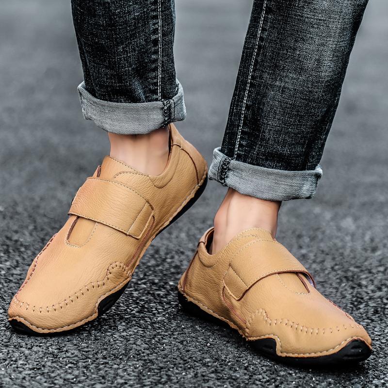 Fashion Hot Sale for Men Monk Shoes Slip On Mens Loafers Lightweight Leather Men Casual Shoes 2024 Classic Male Outdoor Walking Shoes