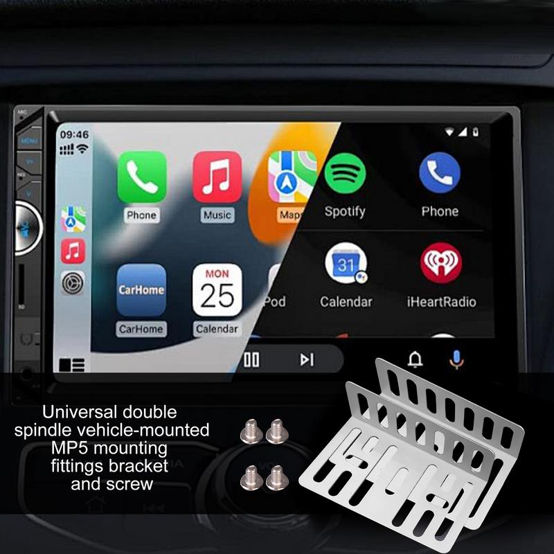 Комплект для установки 2 DIN Адаптер для автомагнитолы Слот для установки Double DIN Металлическая рамка для установки автомобильной стереомагнитолы Монтажный комплект