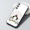 P-Пингвин Забавный Вырезанный Чехол Для Телефона Для Samsung Galaxy A73,A72,A71,A70,A52,A51 Другие Мягкий Черный Чехол