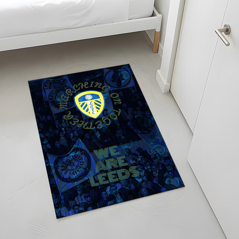 Leeds United Football Club (19) Rug Suitable For Living Rooms Bedrooms Computer Rooms Dining Areas And Placement Under Tables And Chairs Also An Ideal