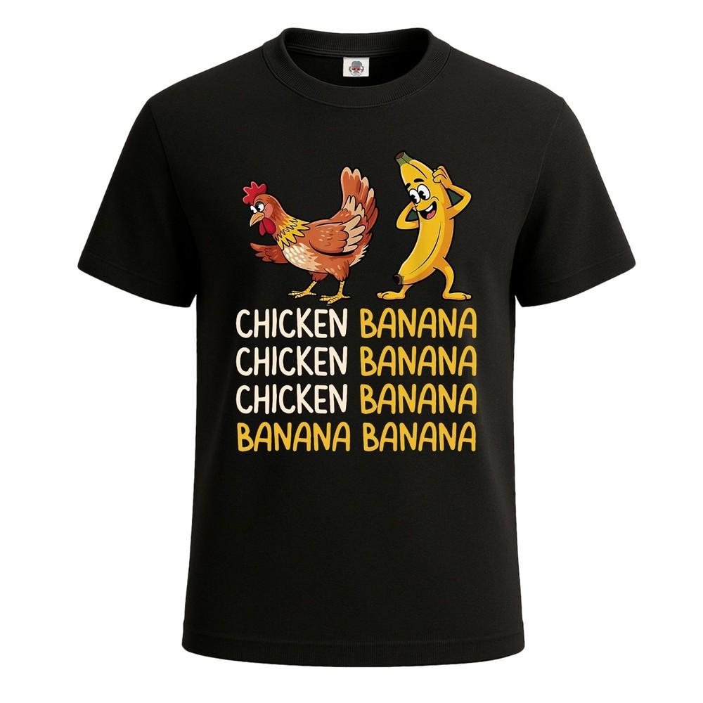 CHICKEN BANANA FUNNY TSHIRT CHICKEN LOVER NOVELTY JOKE GIFT MEN#039;S TEE TOP Unisex T-Shirt