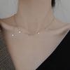 925 Sterling Silver Elegant Simple Multiple Stars Choker Necklace Gift For Girl Star Pendant Party Fine Accessories
