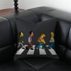 TThe Simpsons Cushion Cover Pillow Case Antidustmite Invisible zipper silky plush cushion