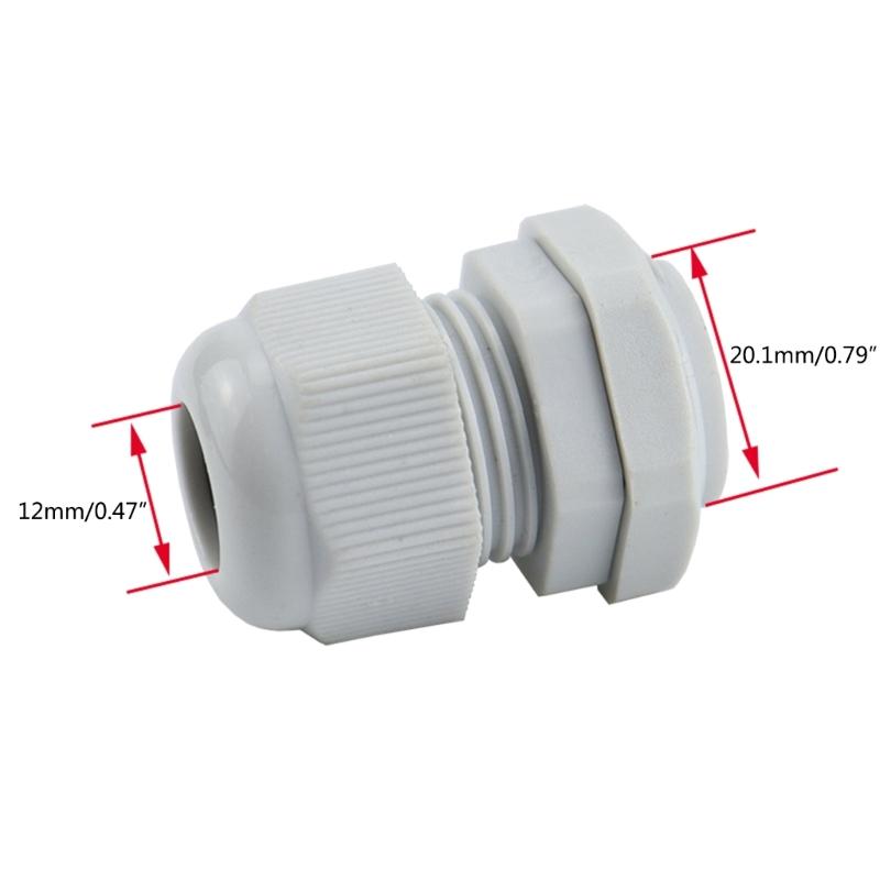 38 Pcs Outdoor Cable Gland Joints Waterproof Cable Connector Plastic Cable Grommets NPT Type Cable Fitting Easy Install