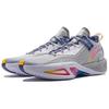 Li Ning Fission 9 Амортизирующие Нескользящие Низкие Баскетбольные Кроссовки Мужские Серые ABPU003-7