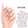 1 шт. Наклейки для ногтей с бабочками и цветами 3D Весенние цветочные листья Самоклеящиеся переводные наклейки Слайдер DIY Украшение для нейл-арта