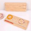 Wooden Bead Board Creative Display Bracelets DIY Ornament Jewelry Plate Compartments Storage Tray Grooves Sundries Accessories