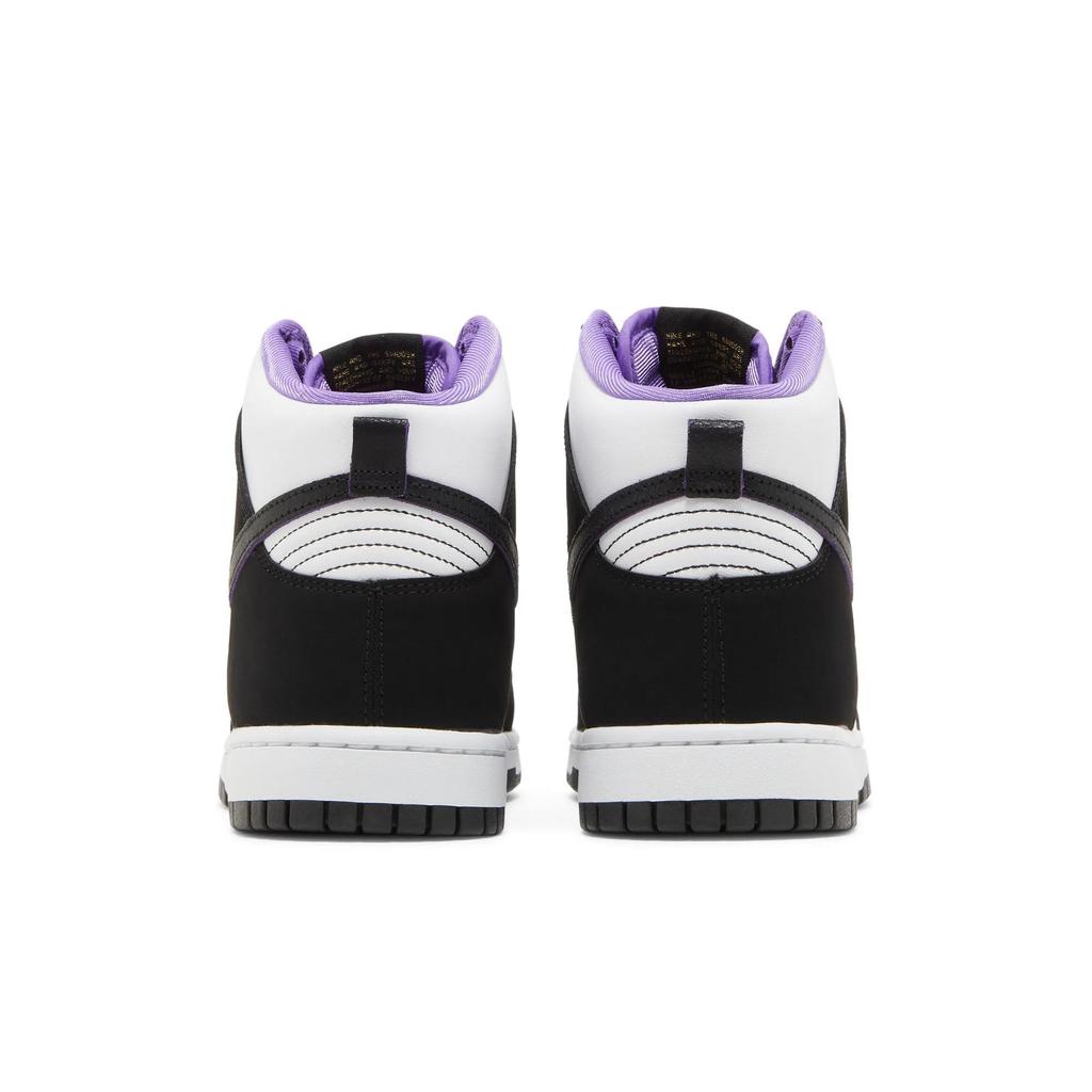 Nike Men's Dunk High Premium EMB 'World Champ' (Unisex) Black / White / Action Grape / Black Skate Shoes DR9512 001