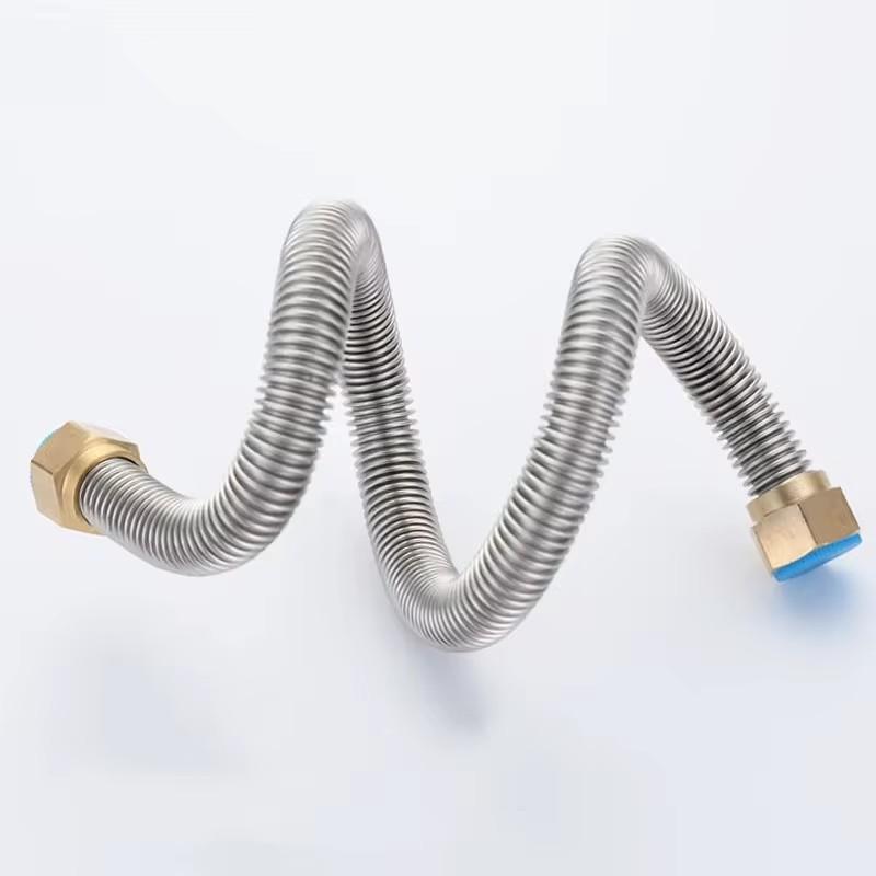 Нержавеющая сталь 304, 20-200 см, гофрированная трубка 1/2" BSP, для шланга водонагревателя ванной комнаты и взрывозащищенная плетеная водопроводная труба для туалета