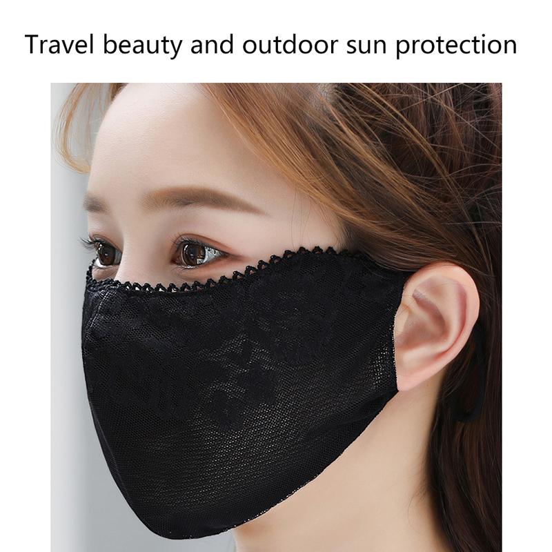 Сладкий цветок солнцезащитный тонкая кружевная маска на открытом воздухе солнцезащитный козырек для женщин однотонный солнцезащитный чехол для лица защита от ультрафиолета регулируемая маска