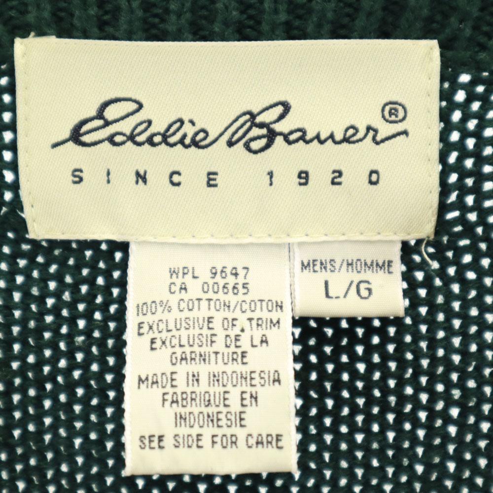 EDDIE BAUER 00s Outdoor Old White Tag Long Sleeve Sweater L Knit Men's Used