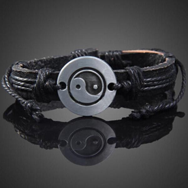 Женский мужской браслет с подвеской в виде восьмерки из искусственной кожи с многослойным знаком бесконечности MIT