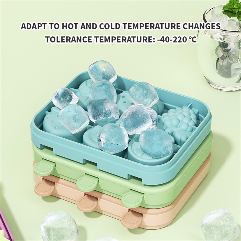 Силиконовая форма для эскимо 6-гнездная в форме фруктов Мини-форма для эскимо Забавная форма Форма для домашнего эскимо Не содержит БФА