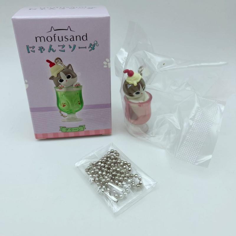  New Mofusand Cat Pudding Cold Drink Pendant Mini Figures Blind Box Anime Figures Ornaments Dolls Birthda Xmas Gifts Toy