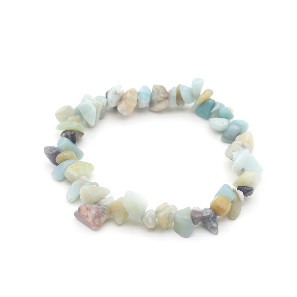 1 шт., браслет из натурального камня, нерегулярный кристалл, аметист, агат, флюорит, синяя бирюза, опал, браслеты для женщин и мужчин, ювелирные изделия 19 см