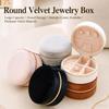 Velvet Jewelry Organizer Box Soft Lining Portable Jewelry Storage Travel Jewelry Case  For Travel