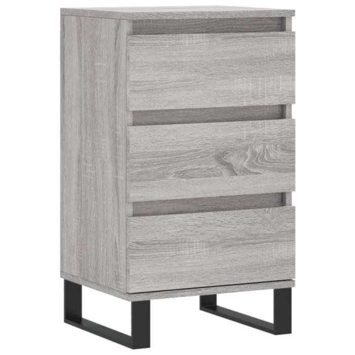 VidaXL Buffet sonoma gris 40x35x70 cm bois d'ingénierie 831106