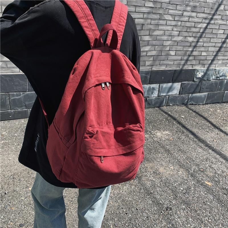 Холщовый рюкзак для школьников средней школы, повседневный рюкзак для женщин, школьный рюкзак
