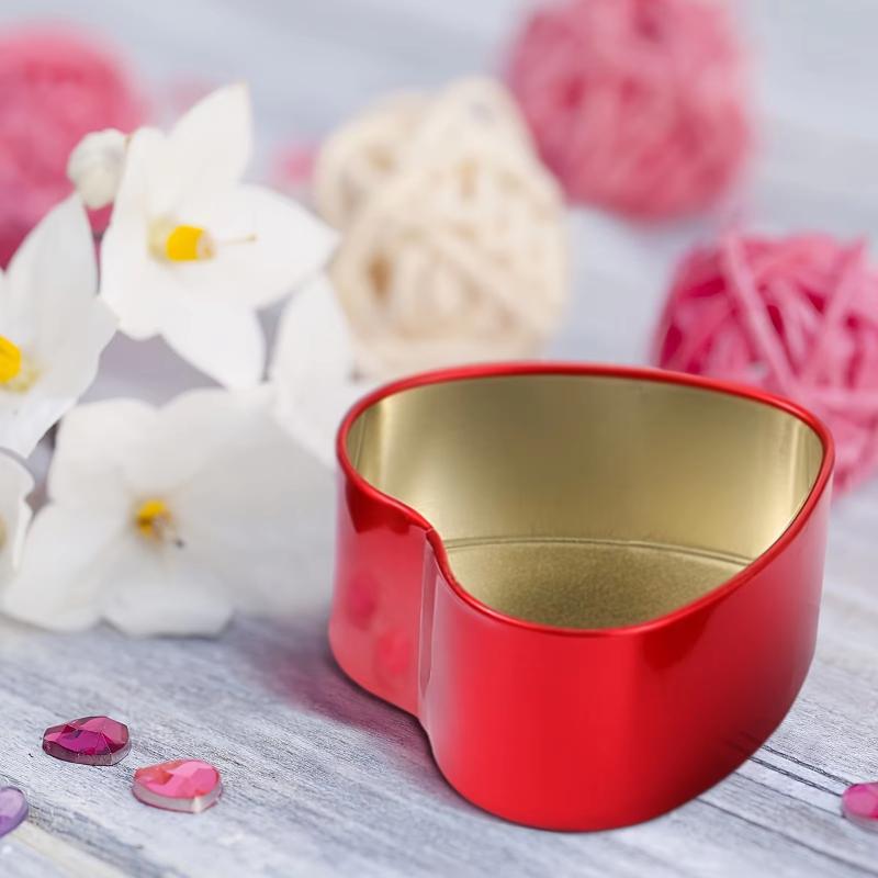 Wonderful Creative Tinplate Box Packaging, Wedding Candy Box, Small Heart-shaped Tin Box, Gift Packaging, Candy Tin Box