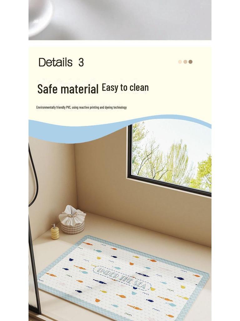 Противоскользящий коврик для ванной комнаты из ПВХ: Водонепроницаемый коврик для душа и ванны с присосками для безопасности