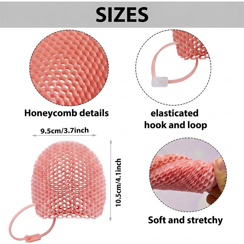 Honeycomb Exfoliating Bath Glove Deep Cleansing Shower Mitt for Dead Skin Removal Soft Quick Dry Body Scrubber Skin Care Tool