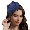 Шляпка-fascinator для женщин, леди 20-х 50-х годов, винтажная шляпка-таблетка, свадебная, для коктейля, чаепития, головной убор с вуалью