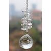 Sparkling K9 Crystal Glass Crystal Car Hanging Rainbow Suncatcher Beautiful Balcony Garden Hanging Ornament A6