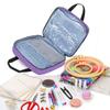 Portable Crochet Storage Bag Padded Interior Embroidery Project Bag  Floss Threads Organizer