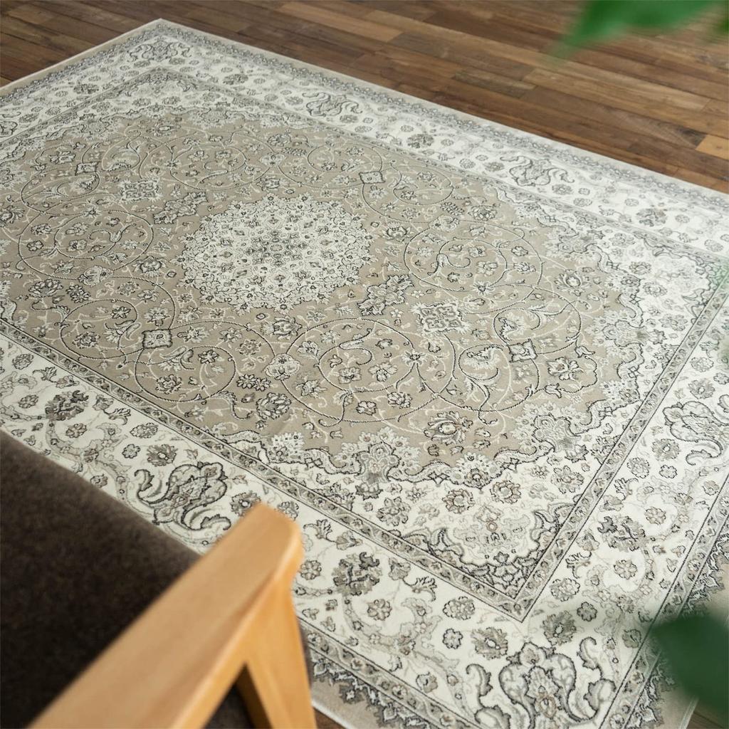 Sayan Sayan Persian Pattern Rug Royal Palace 14650 195x195 2 Tatami Light Beige