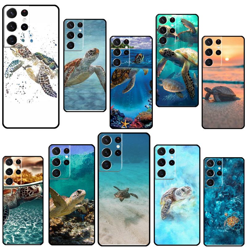 Ocean Sea Turtle Phone Case For Samsung Galaxy S21 Ultra S20 FE S8 S9 S10 S21 Plus Note 20 Ultra Full Cover